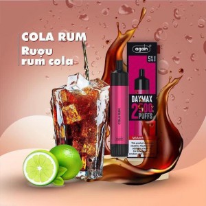 Again Disposable Cola Rum Daymax 2500 Puffs