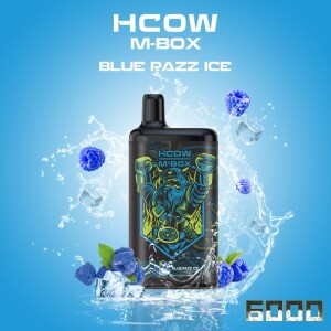 Hcow Steam Blue Razz Ice Mbox 6000 Puffs - Rechargeable Disposable Vape Pod
