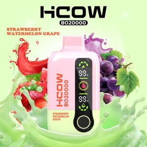 HCOW STRAWBERRY WATERMELON GRAPE BO 20000 PUFFS 20MG 2% VAPE POD