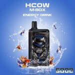 Hcow Steam Energy Drink Mbox 6000 Puffs - Rechargeable Disposable Vape Pod