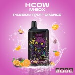 Hcow Steam Passion Fruit Orange Mbox 6000 Puffs - Rechargeable Disposable Vape Pod