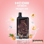 Hcow Steam Peach Ice Mbox 6000 Puffs - Rechargeable Disposable Vape Pod
