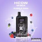 Hcow Steam Purple Rain Mbox 6000 Puffs - Rechargeable Disposable Vape Pod