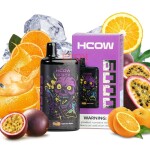 Hcow Steam Passion Fruit Orange Mbox 6000 Puffs - Rechargeable Disposable Vape Pod