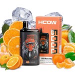 Hcow Steam Tangerine Ice Mbox 6000 Puffs - Rechargeable Disposable Vape Pod